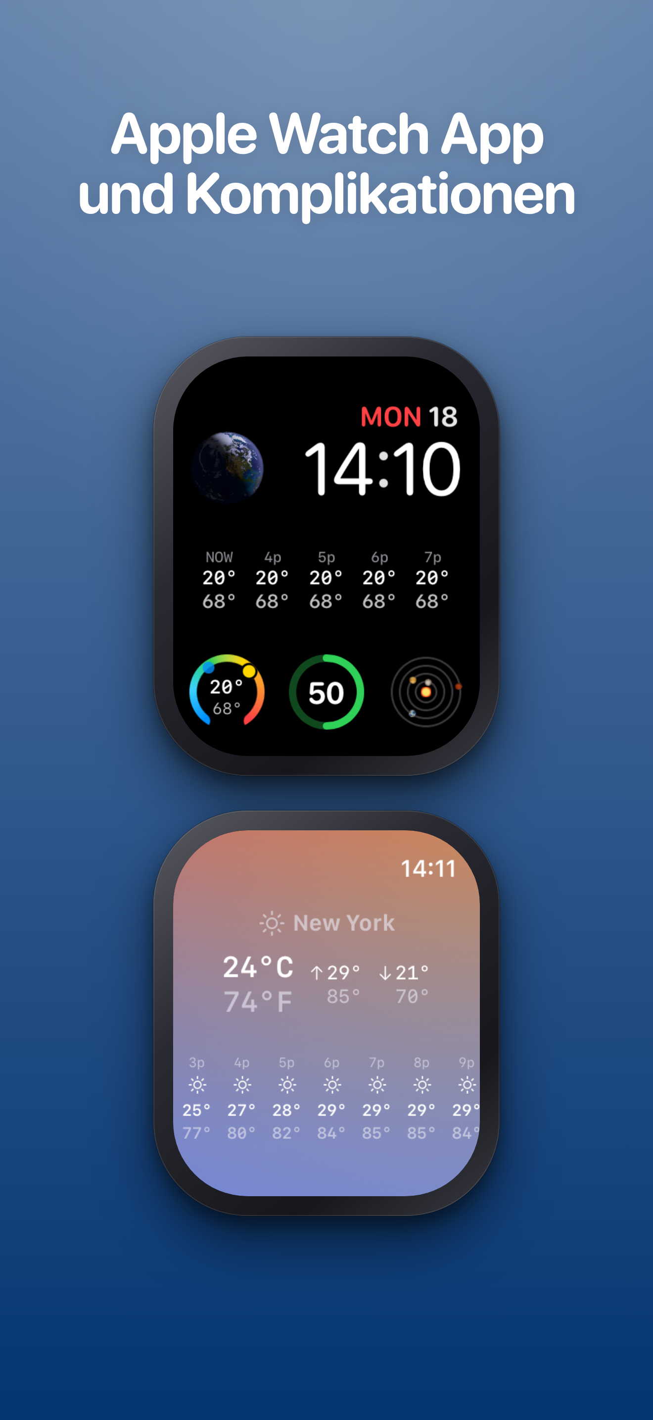 Apple Watch App und Komplikationen